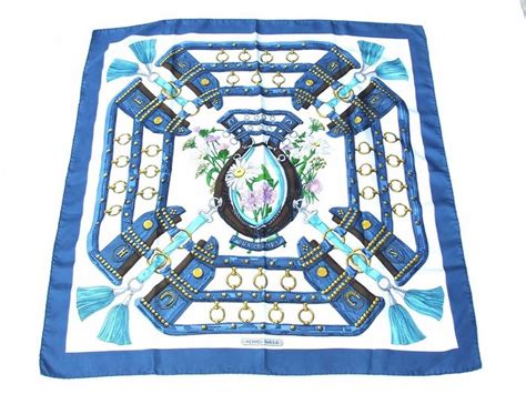 authentic hermes blue & gold festival silk scarf 90cm|hermes blue sapphire.